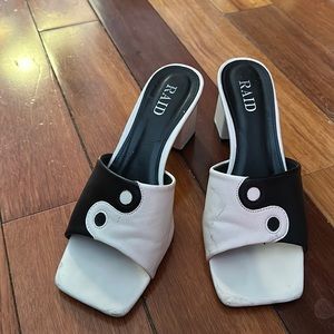 Yin Yang heeled sandals
